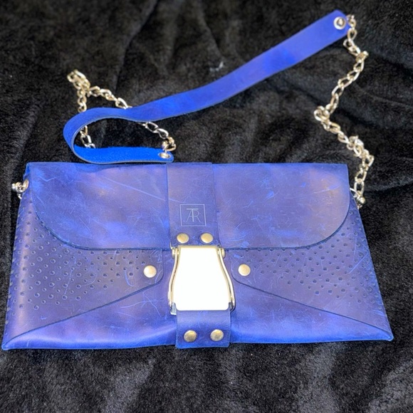 Tartar, Berlin vintage handbag. Royal Blu* - Picture 1 of 15